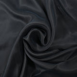 Satin de viscose effet cupro bleu nuit