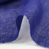 Gaze de polyester unie bleu roi