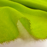 Gaze de polyester unie citron vert