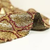 Maille lurex serpent doré