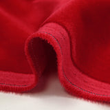 Velours de coton ras rouge