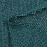 Maille texturée grattée Ori bleu canard