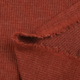 Maille texturée grattée Ori rouge rouille