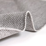 Laine mélangée chevron 5cm marron et blanc