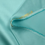 Satin de soie 100% aigue-marine