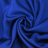 Satin viscose bleu roi