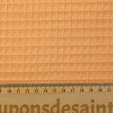 Coton 100% nid d'abeille pêche