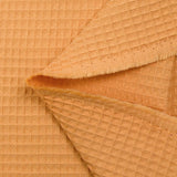 Coton 100% nid d'abeille pêche