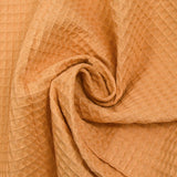 Coton 100% nid d'abeille pêche
