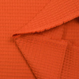 Coton 100% nid d'abeille orange