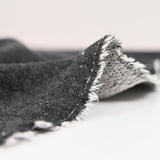 Crêpe viscose Lily brodé feuillage vert d'eau