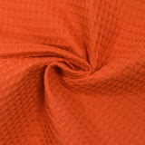 Coton 100% nid d'abeille orange