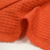 Coton 100% nid d'abeille orange