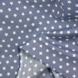 Coton imprimé étoile 1cm gris