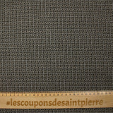 Milano mesh polyester Lurex crossed path beige and black