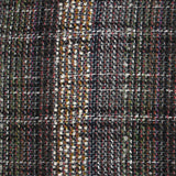 Tweed de laine mélangée Garance fond marron et marine