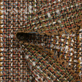 Tweed de laine mélangée Flavie fond beige et noir