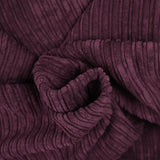 Velours côtelé fourré double face lie de vin