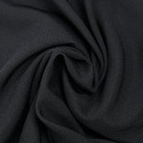 Tissu tailleur laine mélangée souple sergé noir profond