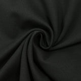 Jersey de coton bord-côte noir