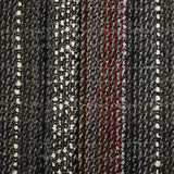 Tweed de laine mélangée Olympe rayé fond anthracite