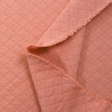 Jersey de coton matelassé Josie saumon