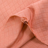 Jersey de coton matelassé Josie saumon