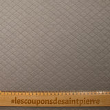 Jersey de coton matelassé Josie grège