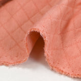 Jersey de coton matelassé Josie saumon