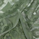Dentelle polyester bohème kaki