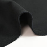 Jersey de coton bord-côte noir