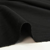 Tissu tailleur laine mélangée sergé noir