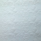 Double gauze quilted baby blue flowers