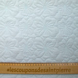Double gauze quilted baby blue flowers