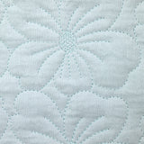 Double gauze quilted baby blue flowers