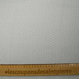 Crêpe viscose imprimé labyrinthe hexagonal gris et blanc
