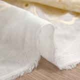 Broderie anglaise Greta écru fond blanc