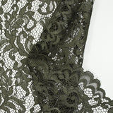 Dentelle festonnée Judith kaki