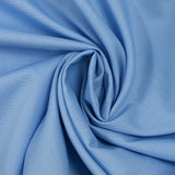 Popeline de polycoton bleu ciel