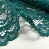 Dentelle festonnée Judith bleu canard