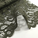 Dentelle festonnée Judith kaki