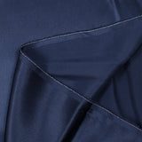 Satin de soie 100% bleu marine