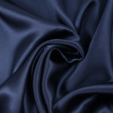 Satin de soie 100% bleu marine