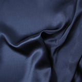 Satin de soie 100% bleu marine