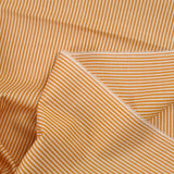 Coton fin tissé-teint Sophie rayé 2mm fond melon