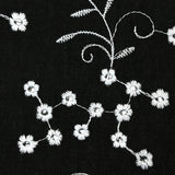 Marguerite poliéster sarga de fondo negro