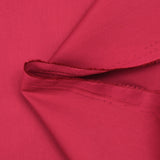 Popeline de coton satinée rouge framboise