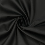 Black satin cotton poplin