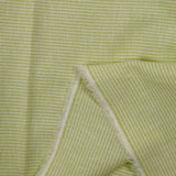 Coton fin tissé-teint rayé 1mm avocat
