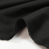 Black satin cotton poplin